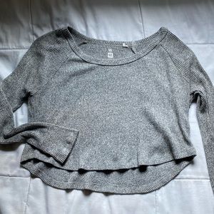High-Low Grey Sweater